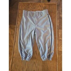 Champro baseball pants - knickers in gray with navy stripe - youth XL